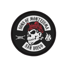 Load image into Gallery viewer, Sons of Montezuma Skull Patch — Iron-On Patch for Jackets &amp; Gear
