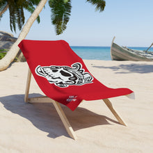 Load image into Gallery viewer, SoM Red Skull Beach Towel
