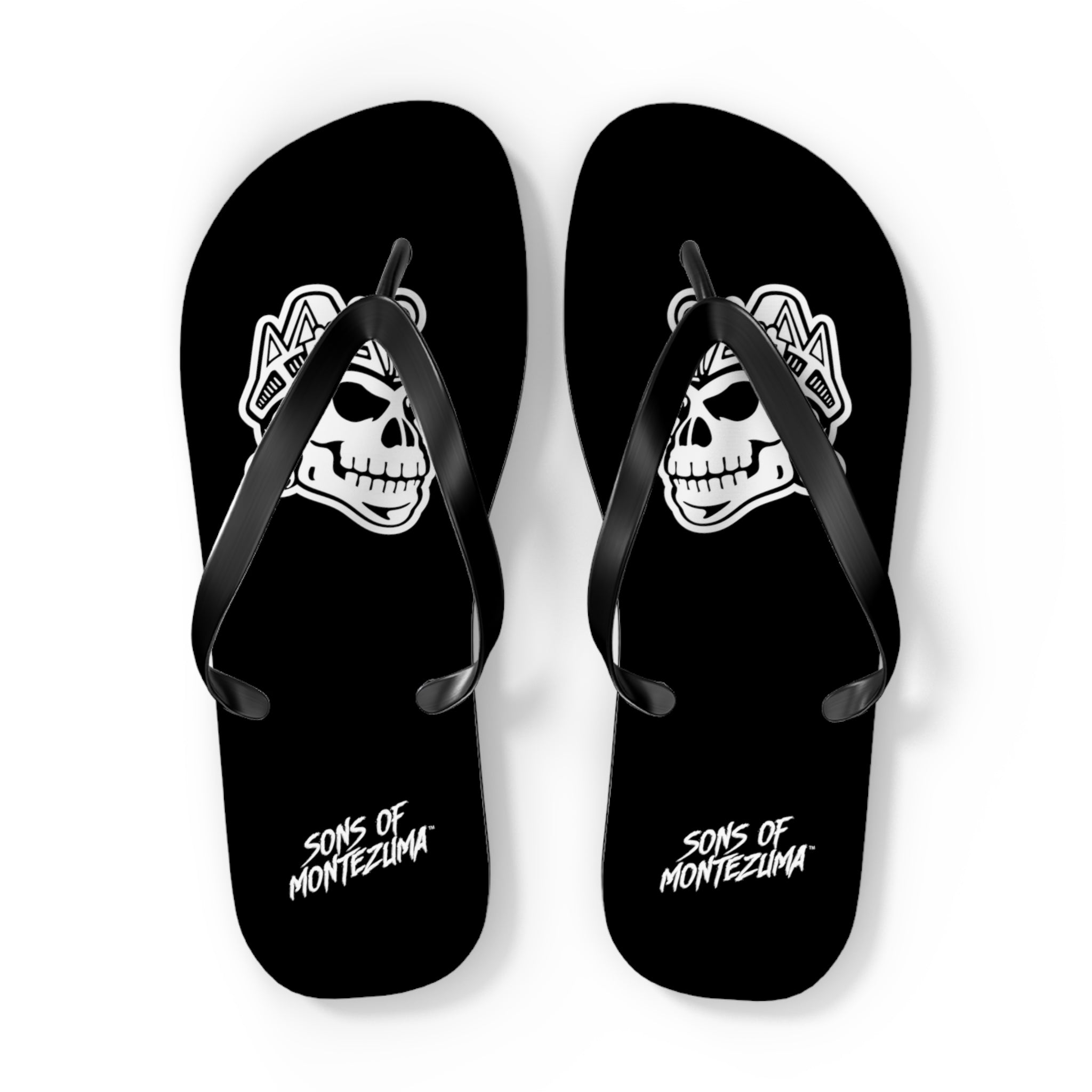 Skull deals flip flops