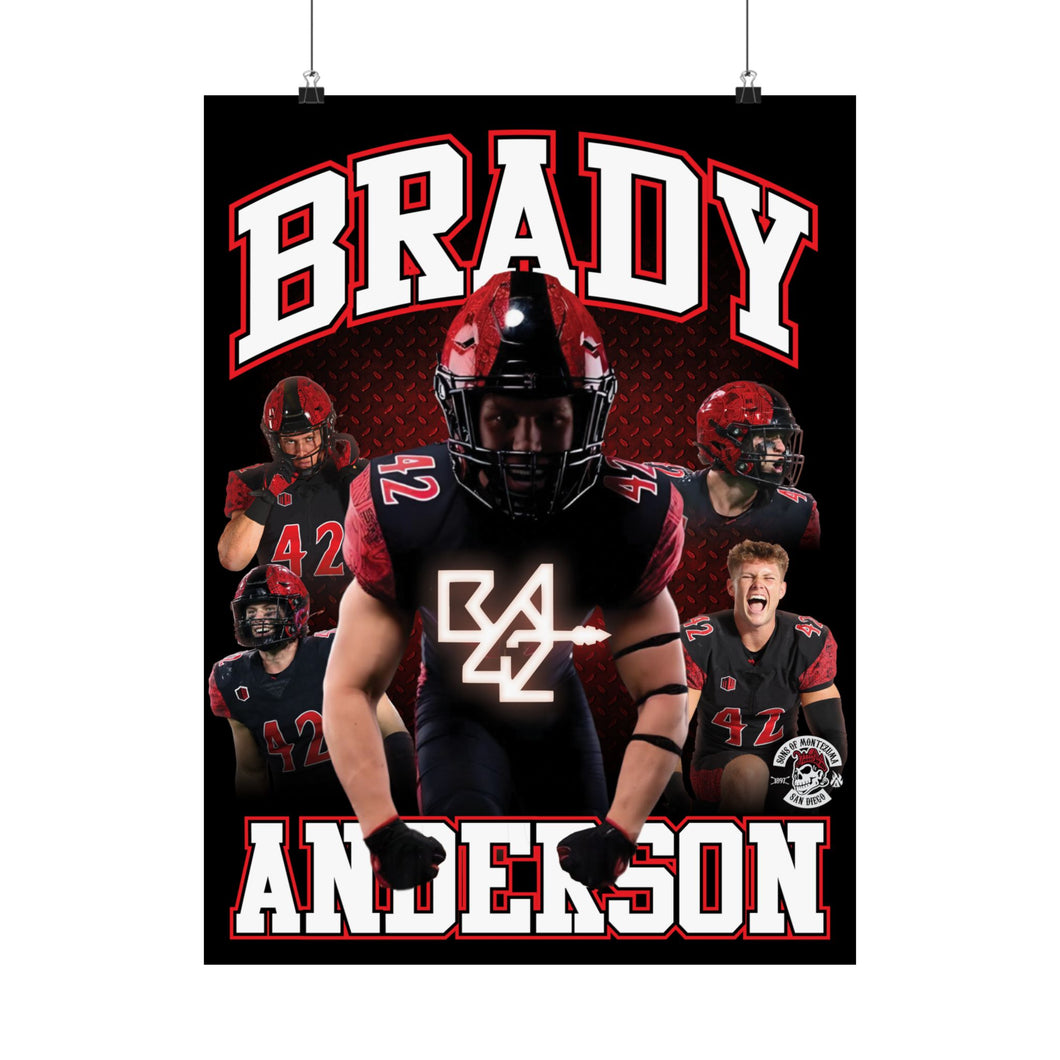 Brady Anderson #42 Official Poster