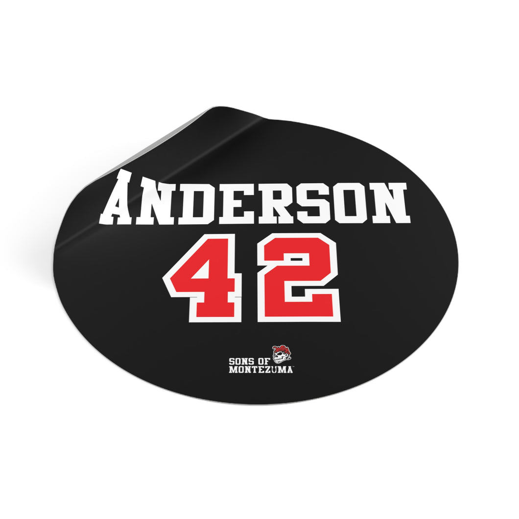 Brady Anderson #42 Vinyl Stickers