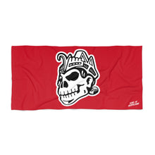 Load image into Gallery viewer, SoM Red Skull Beach Towel
