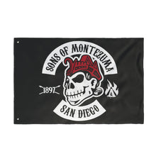 Load image into Gallery viewer, Sons of Montezuma DOUBLE-Sided Tailgate Flag w/Grommets
