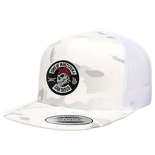 Load image into Gallery viewer, SoM Alpine/ White Camo Trucker Cap
