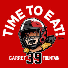 Load image into Gallery viewer, Garret Fountain Time To Eat T Shirt
